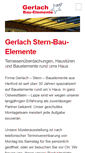 Mobile Screenshot of gerlach-stern-bau.de